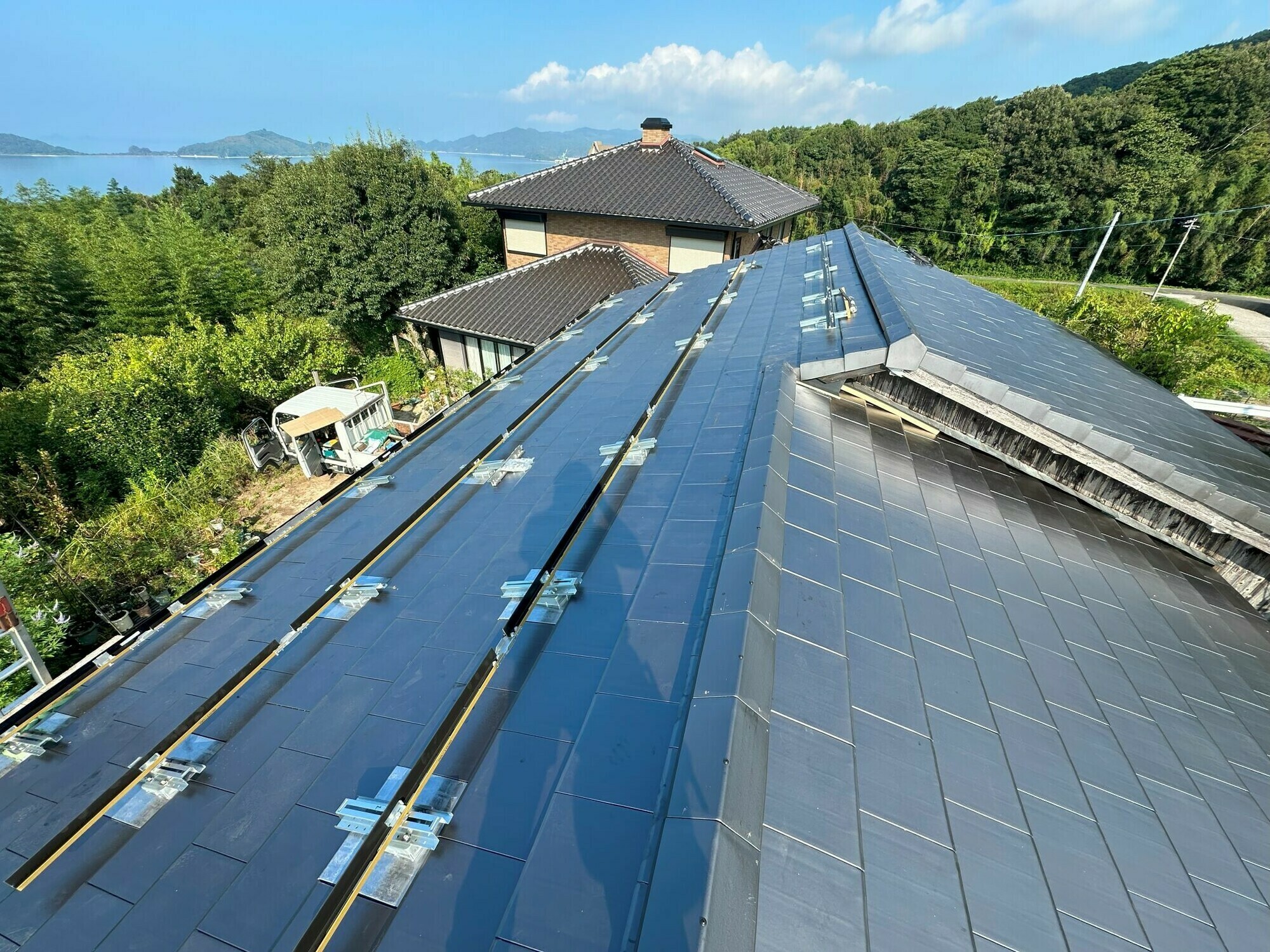 太陽光発電 支持瓦工法 平生町